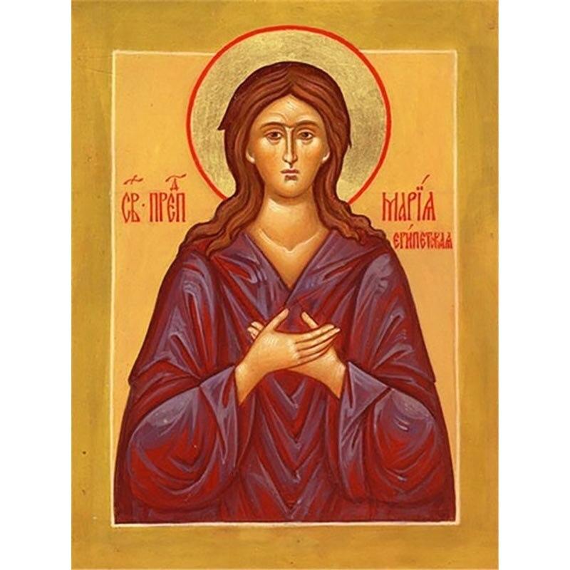 DIY Religion Icon 5D Diamond Painting Full Round Drill Cartoon Diamond Embroidery Mosaic Cross Stitch Gift Wall Art Home Decor