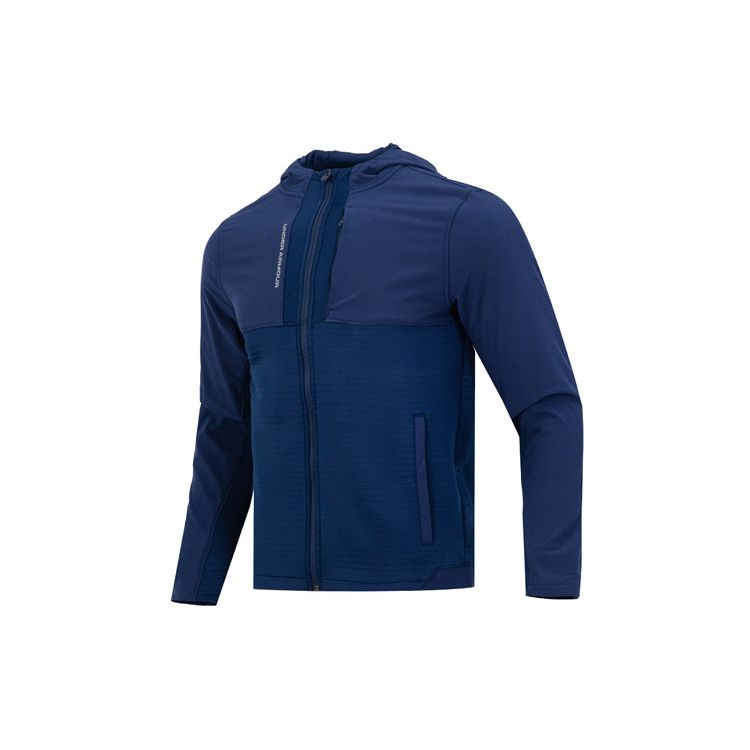 Under Armour Storm Daytona Fz Sports Casual Warm Hooded Jacket Men Jackets Blue 1373412-408