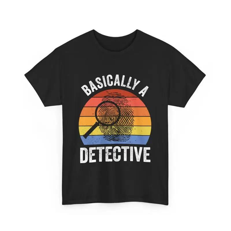 Detective T Shirt Fingerprint Investigator Mystery Lover