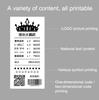 58HB6 Portable Bluetooth Thermal Printer Label Takeaway Receipt Machine, Supports Multi-Language & Symbol/Picture Printing, Model: EU Plug (Spanish )