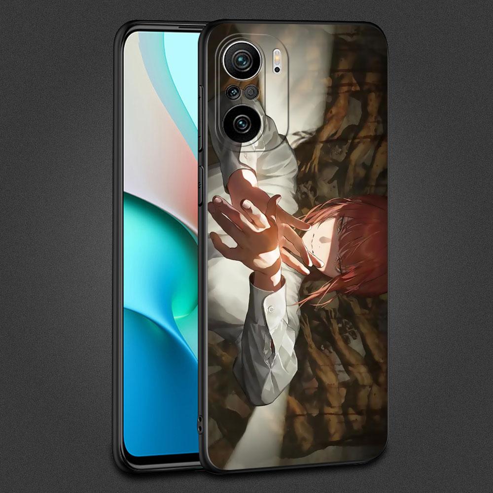 Чехол для Xiaomi Redmi Note 11 10 9 8 Pro 12 10C 9S 10S 11S 9A 9T 9C 10A 7 K40 8T силиконовый чехол для телефона с бензопилой в стиле аниме Makima