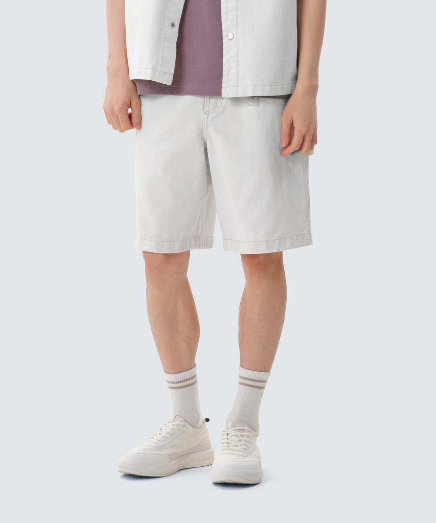 Джинсовые шорты SNOWPEAK APPAREL (S25Zmfhp76) слоновая кость