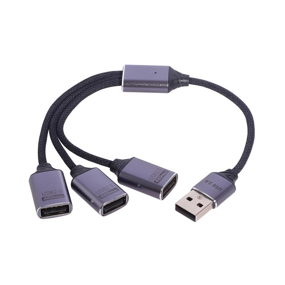 Две модели USB Type-C разветвитель 1-в-3 Двухрежимный удлинитель для данных и зарядки для мышей и клавиатур