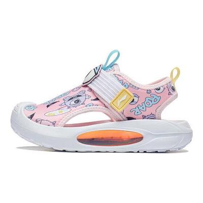 Детские сандалии Li Ning легкие прочные детские обувь розовые синие YKKT002-4