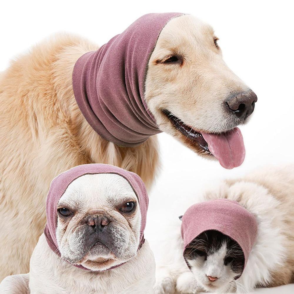 High Stretch Dog Ear Hood Washable Noise Block Earmuffs Light Weight Pet Ear Cap Storm Relief