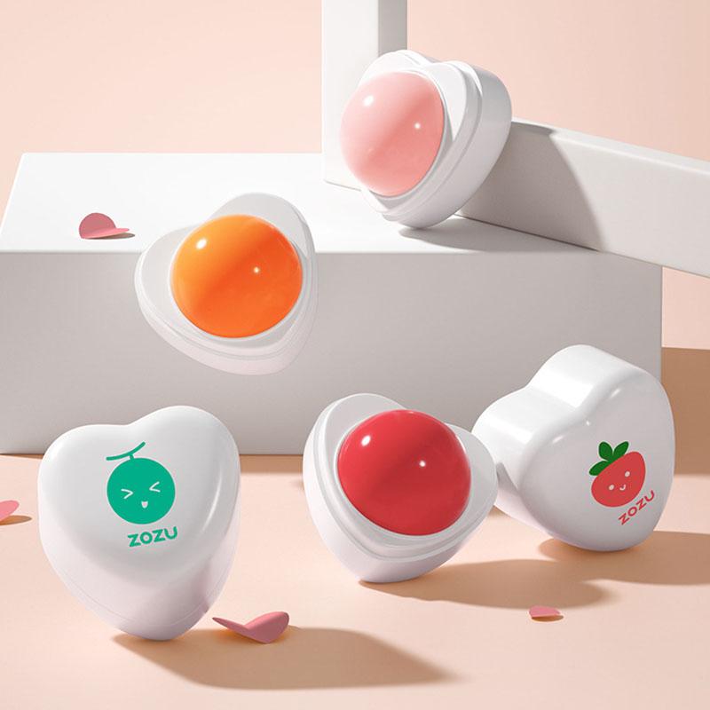ZOZU Увлажняющий фруктовый бальзам для губ Увлажняющий увлажняющий питательный уход за губами Маленький и портативный бальзам для губ