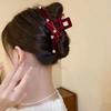 Ретро бархатные заколки для волос с бантом, модные заколки для волос со стразами, когти в виде краба, заколки для волос, винтажные головные уборы, женские аксессуары для волос, подарок