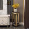 Floor-Standing Flower Stand with Marble Top