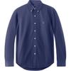 Polo Pony Embroidered Single-Breasted Long Sleeve Shirt Men Shirts Dark-Blue MNPOWOV16810173-B82