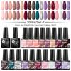 20pcs Nail Kit Nail Art Soak Off Gel Nail Polish Set Semi Permanent Gel Hybrid Varnish Base Top Matte Coat For Manicure