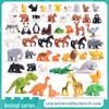 Lego-Compatible Large Animal Accessories Building Blocks for Kids' Prairie, Ocean, Jungle Simulations, Ages 3+