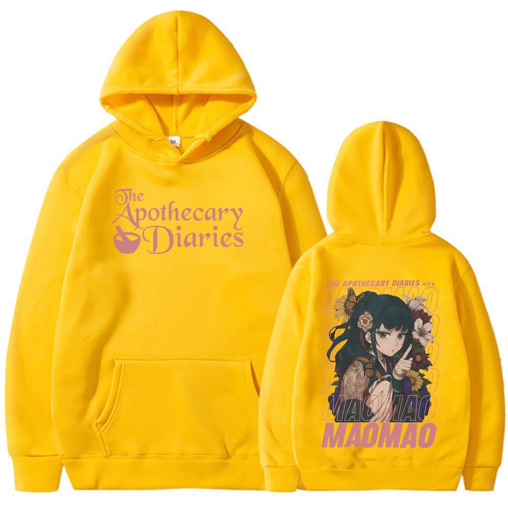 Аниме Дневники аптекаря Маомао Графическое худи Мужская Женская Одежда Модный Тренд Толстовки Длинный Рукав Оверсайз Мужской Пуловер