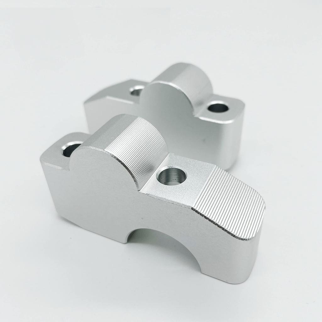 Motokano CB650R Handlebar Riser, 1.1 Inches (2.8 Cm) Up, Near 2.8 Cm, Back Pain Prevention, Silver