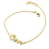 [P2325] - Gold Plated Bracelet 'Love' White Gold