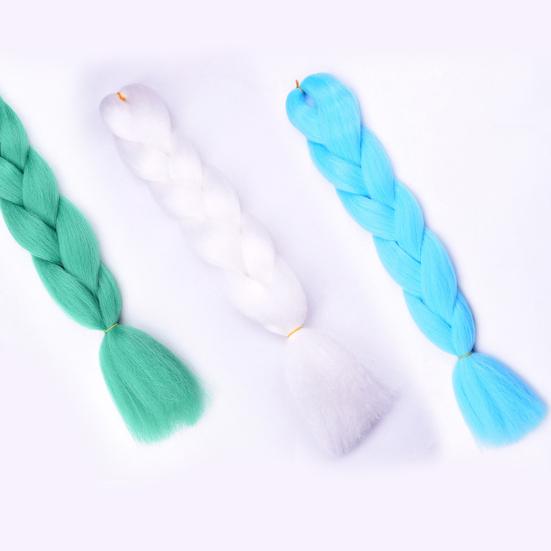 Женские Jumbo вязание крючком плетение Ombre Color Синтетические наращивания волос Kanekalon