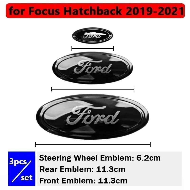 Автомобильная наклейка 2026 Ford Новая 2025 Горячая 3 шт. Автомобиль Передний Капот Задний Эмблема Логотип Наклейка для Ford Mondeo Edge Kuga Focus Хэтчбек Седан