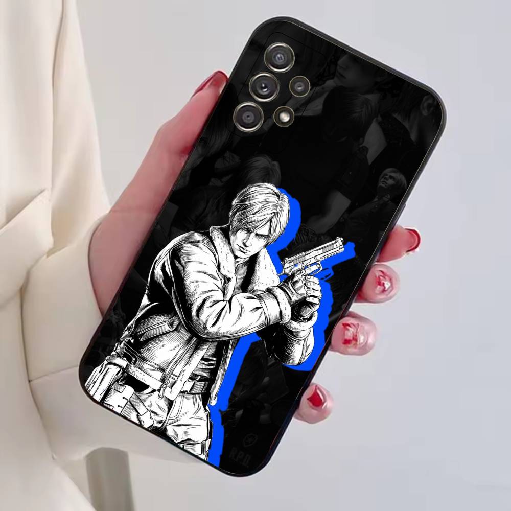 Чехол для телефона R-Residents Evil Леон Кеннеди для Samsung S25,S24,S21,S22,S23,S30,Ultra,S20,Plus,Fe, Мягкий силиконовый черный чехол