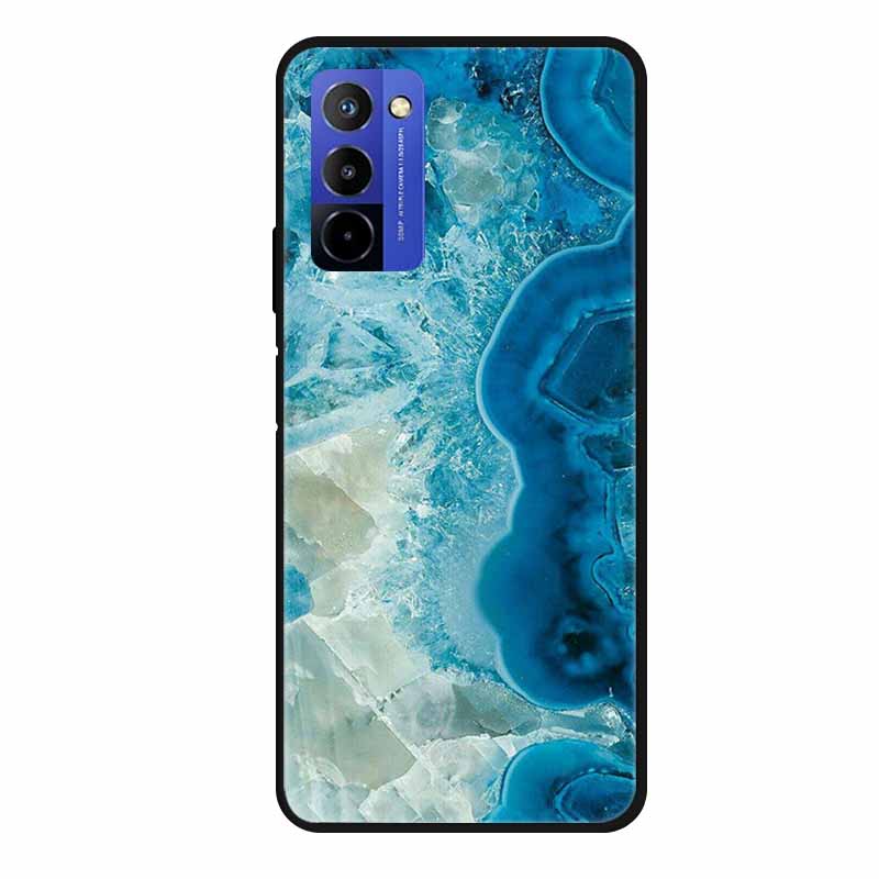 Чехол для Wiko 10 Мраморный 6.75" ТПУ Мягкий Силикон Задняя Крышка Чехол для Телефона для Wiko 10 Wiko10 Coque Мультяшный Ударопрочный Противоударный Funda