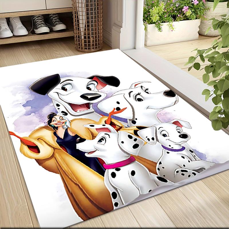 Dalmatian Dogs Lady Carpet Rug Soft Washable Anti Slip Home Living Room Sofa Mats Personalized Christmas Rug