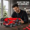 Mould King 17074 Technik LTM 1110 Crane Building Block APP Remote Control Engineering Car 8 MOC Crane Building Block Suitable for Children and Kit,