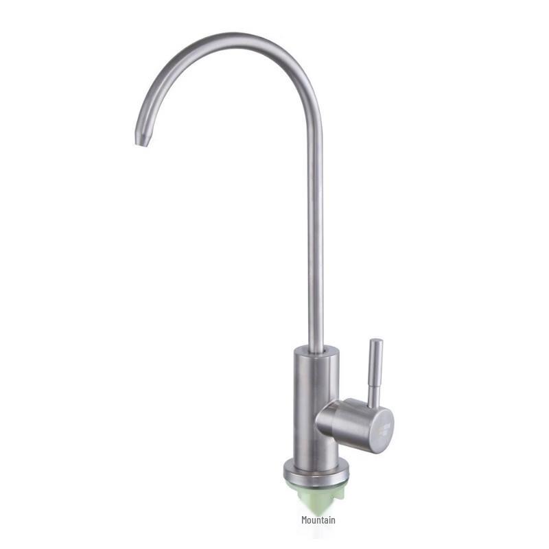 LANGZHIWEN 304 Stainless Steel Dual Handle Kitchen Drinking Water Faucet