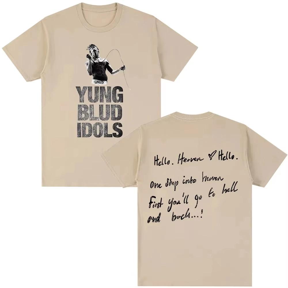 2026 New Yungblud IDOLS Album Tour T Shirt Unisexs Women Hip Hop Short Sleeve Tshirt Casual Cotton Oversized Top Streetwear