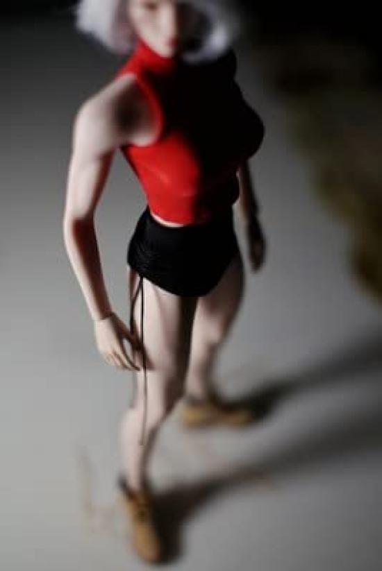 Аксессуары для с телом TBLeague Женский Красный Красивый Сексуальный Обтягивающий Бритый не [TOYBARJAPAN] 1/6 фигурки/Совместимый SPEC.SUPPLY Футболка (Тело,