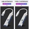 2025 Hot 1pcs Type-C Turn USB Adapter USB Multi Port Distributor Hub For BMW M4 M8 5 Series E39 E60 E61 F10 F11 F07 G30 G31 G15