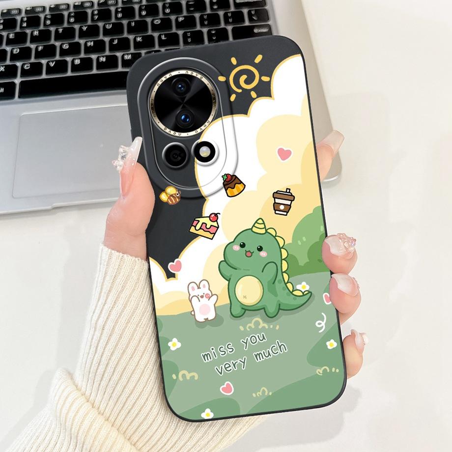 For Huawei nova 12 / Nova 12 Pro 12 Ultra Phone Case NOVA 12s 12 SE Cute Soft Liquid Silicone Shockproof Bumper Cover Soft Funda