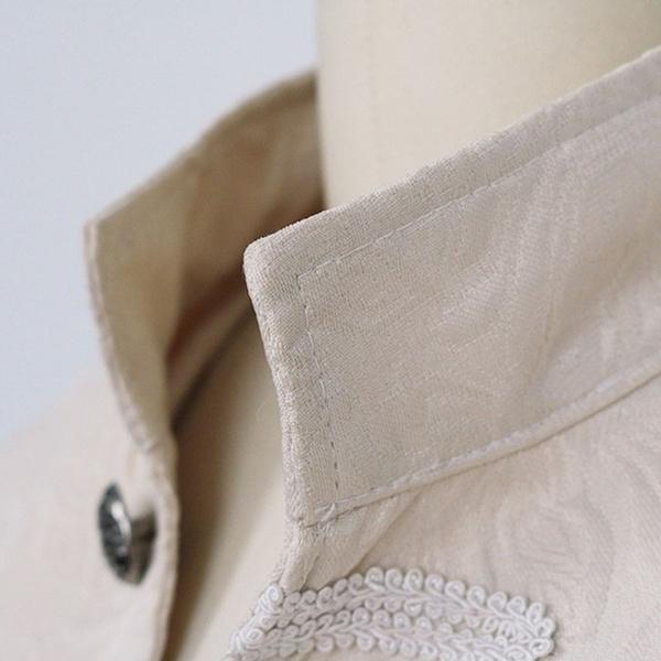 Mens Velvet Goth Steampunk Victorian Frock Coat Medieval Renaissance Court Knight Uniform Evening Party Costumes