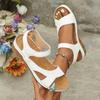 Women's Sandals 2025 Summer Women Heels Sandals Casual Round Head Wedges Footwear Summer Shoes Woman Soft Heeled Sandals