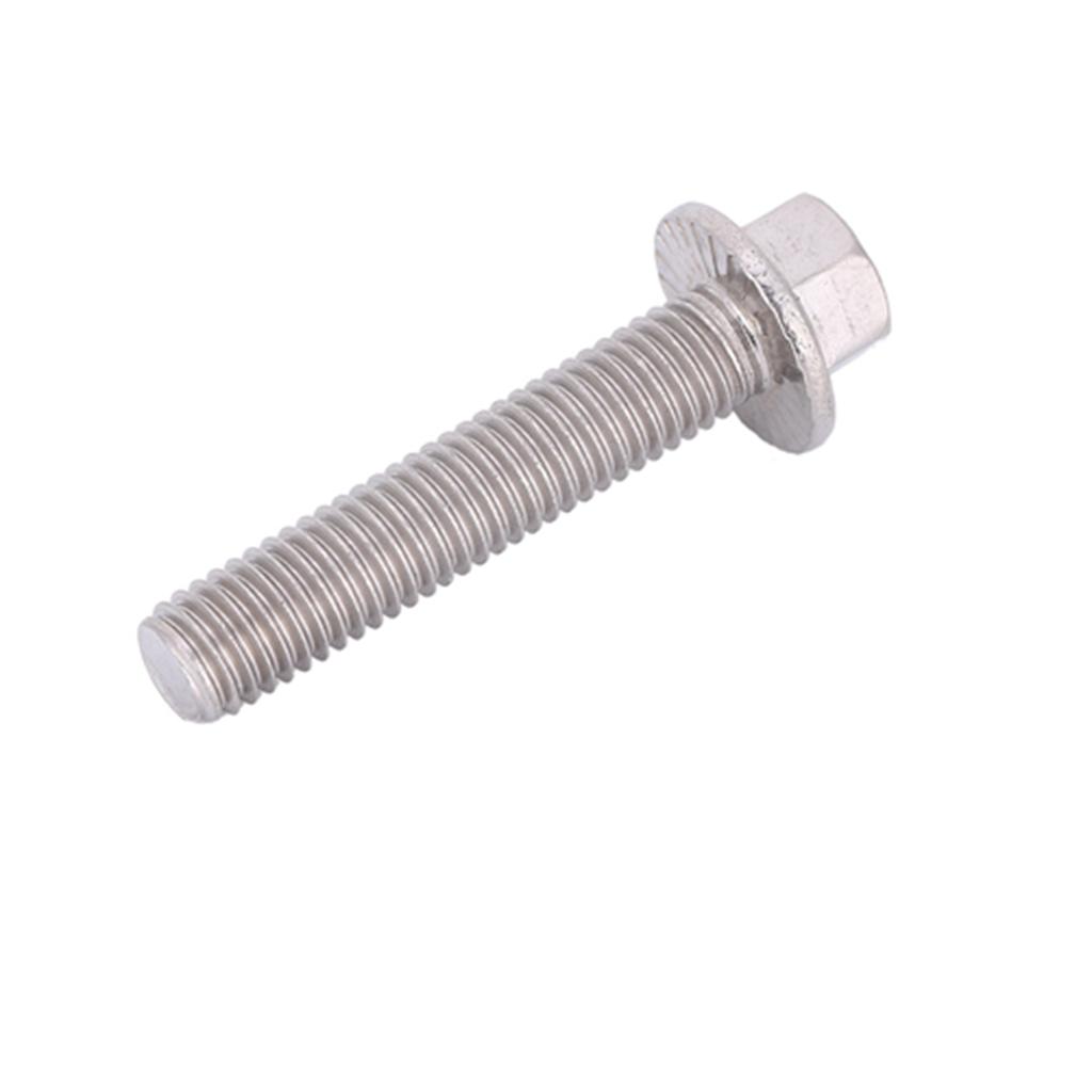 10 шт. M8 нержавеющая сталь SS304 шестигранный привод фланцевые винты головка шайба болты