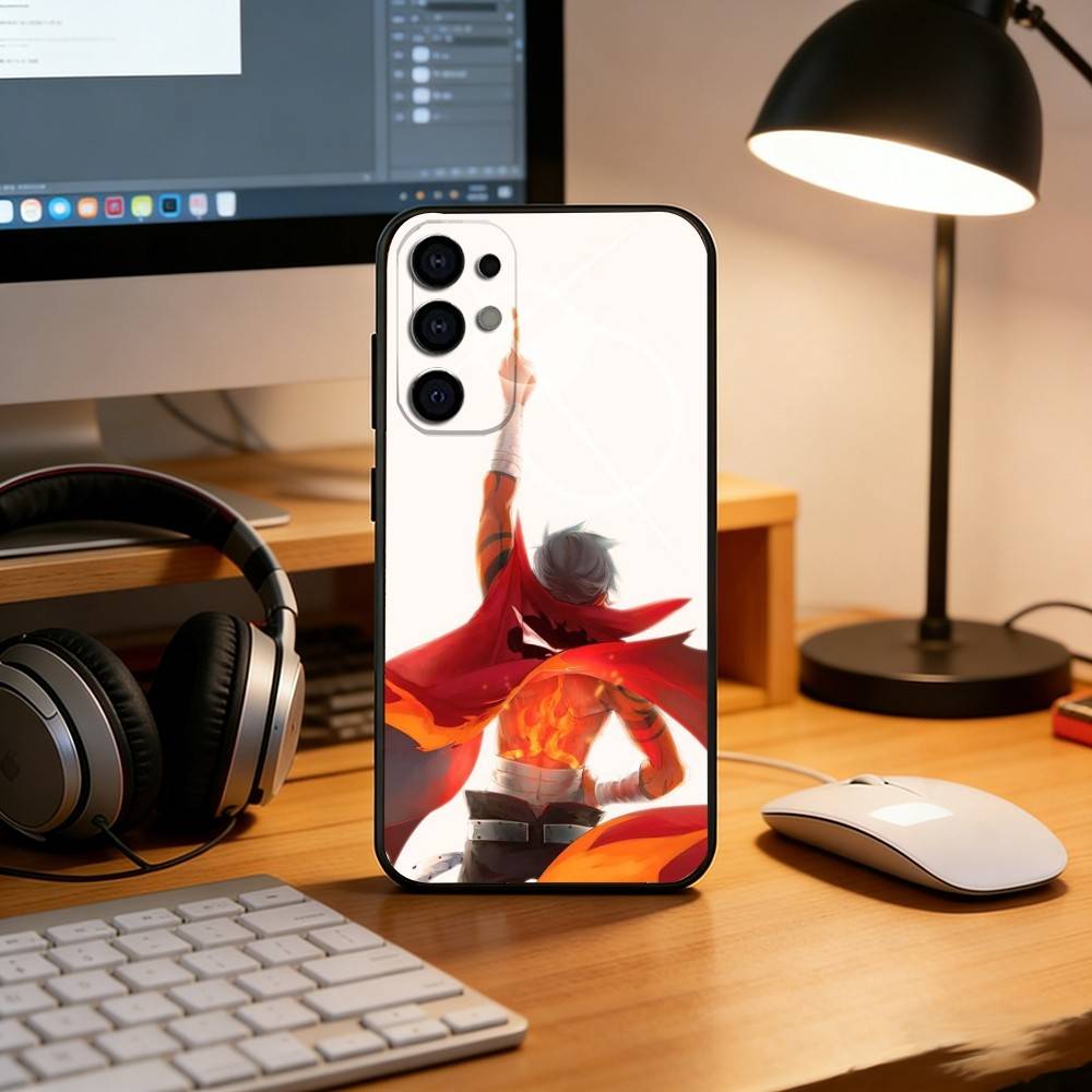 Чехол для телефона с аниме Гуррен-Лаганн Для Samsung S25, S24, S21, S22, S23, S30, Ultra, S20, Plus, Fe, Lite, Note, 10, Черный чехол