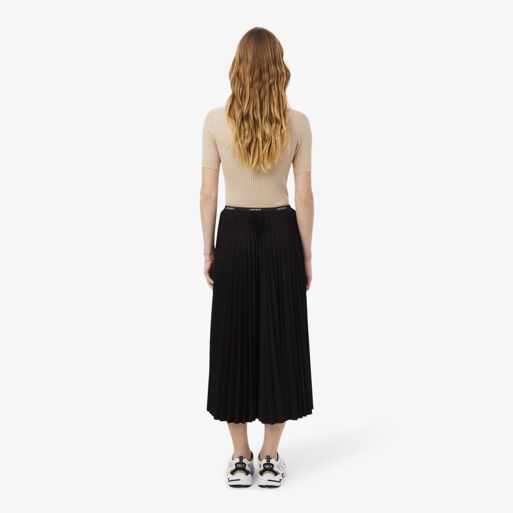 [lacoste] Women's Essential Long Pleated Skirt JF1402-56G3LA