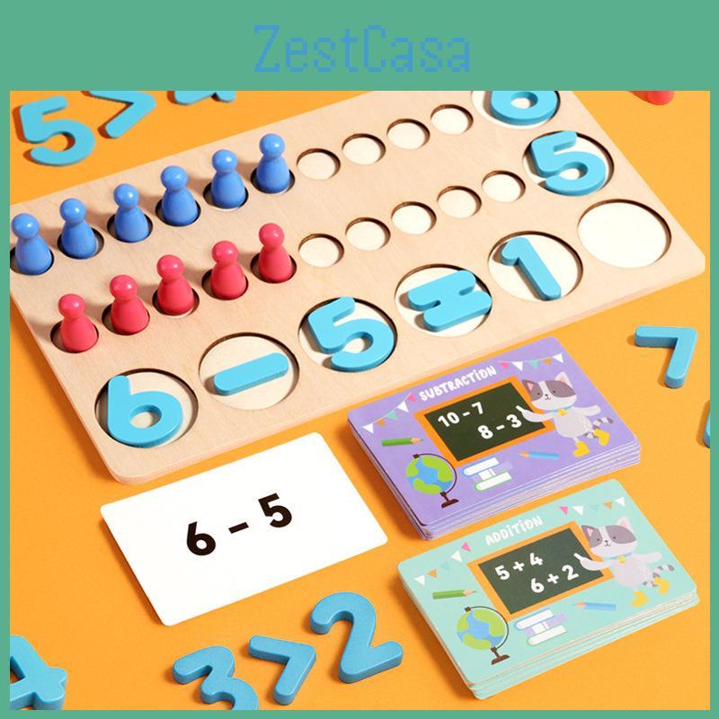 Wooden Educational Toy For Kids With Number Counting And Addition Skills For Early Learning