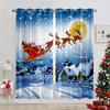 Christmas Decoration Curtains Snowflakes Christmas Tree Decoration Curtains Living Room Bedroom Fireplace New Year Curtains