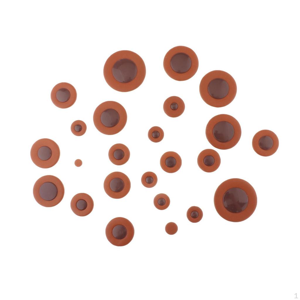25 Pieces Alto Saxophone Pads Cushion Portable Clarinet Sound Hole Pad for