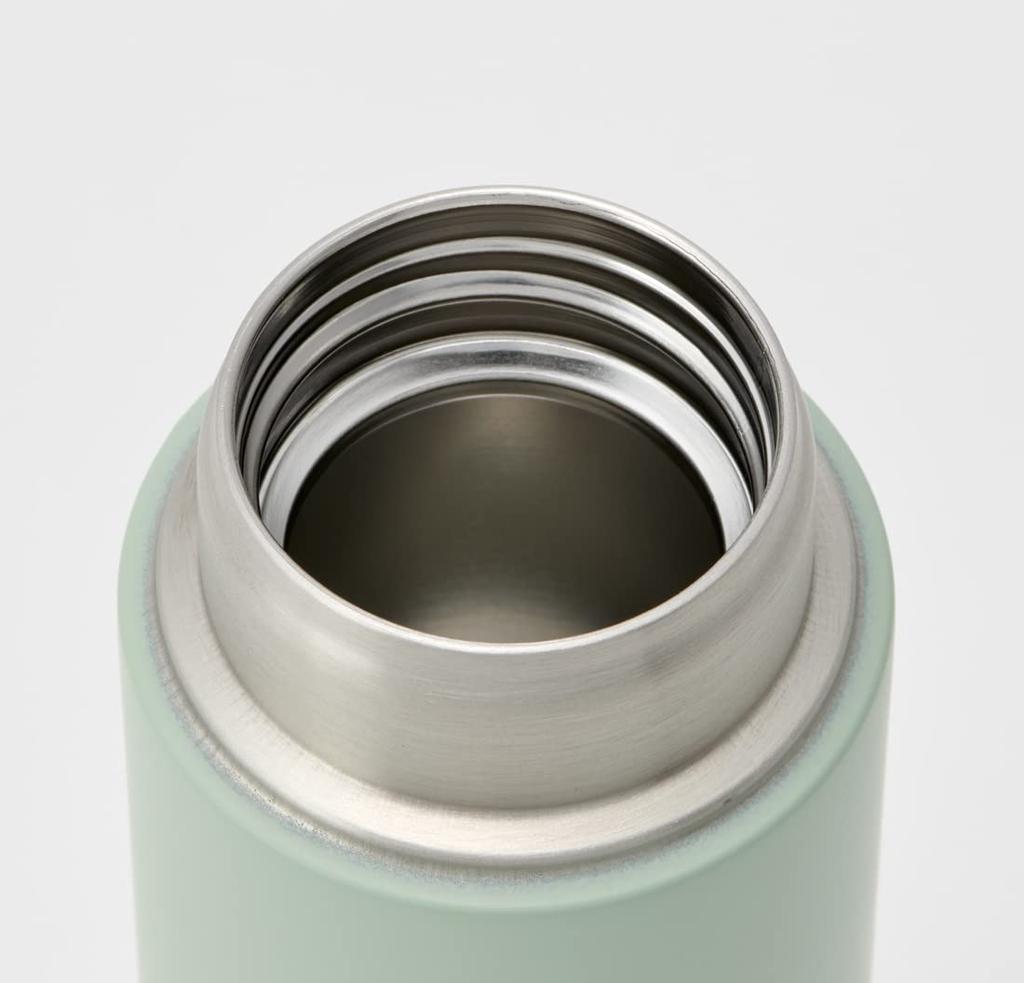 Skater Mug Dull Stainless Steel Water Bottle, Green, 300ml, Ultra-Lightweight Bottle, STYL3-A