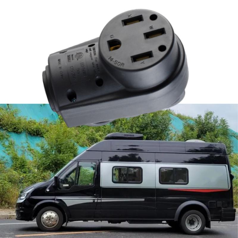 Вилка для RV Nema 14-50P 14-50R 50 Ампер, усиленная, сменная розетка для RV и EV, штекер/розетка с эргономичной ручкой, 125В/250В для кемпера
