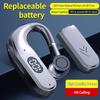 Painless Earhook Headsets Long Standby Wireless Business Headphone Detachable Replacement Battery Earphones