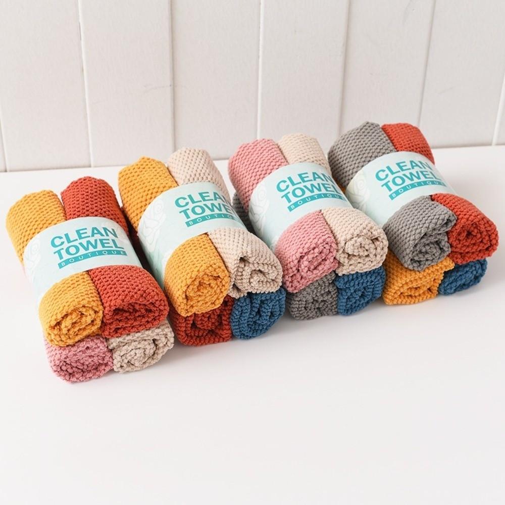 Absorbent Dishcloths Towels Pearl Weave Kitchen Towel Easy To Clean Dish Cloth For Table