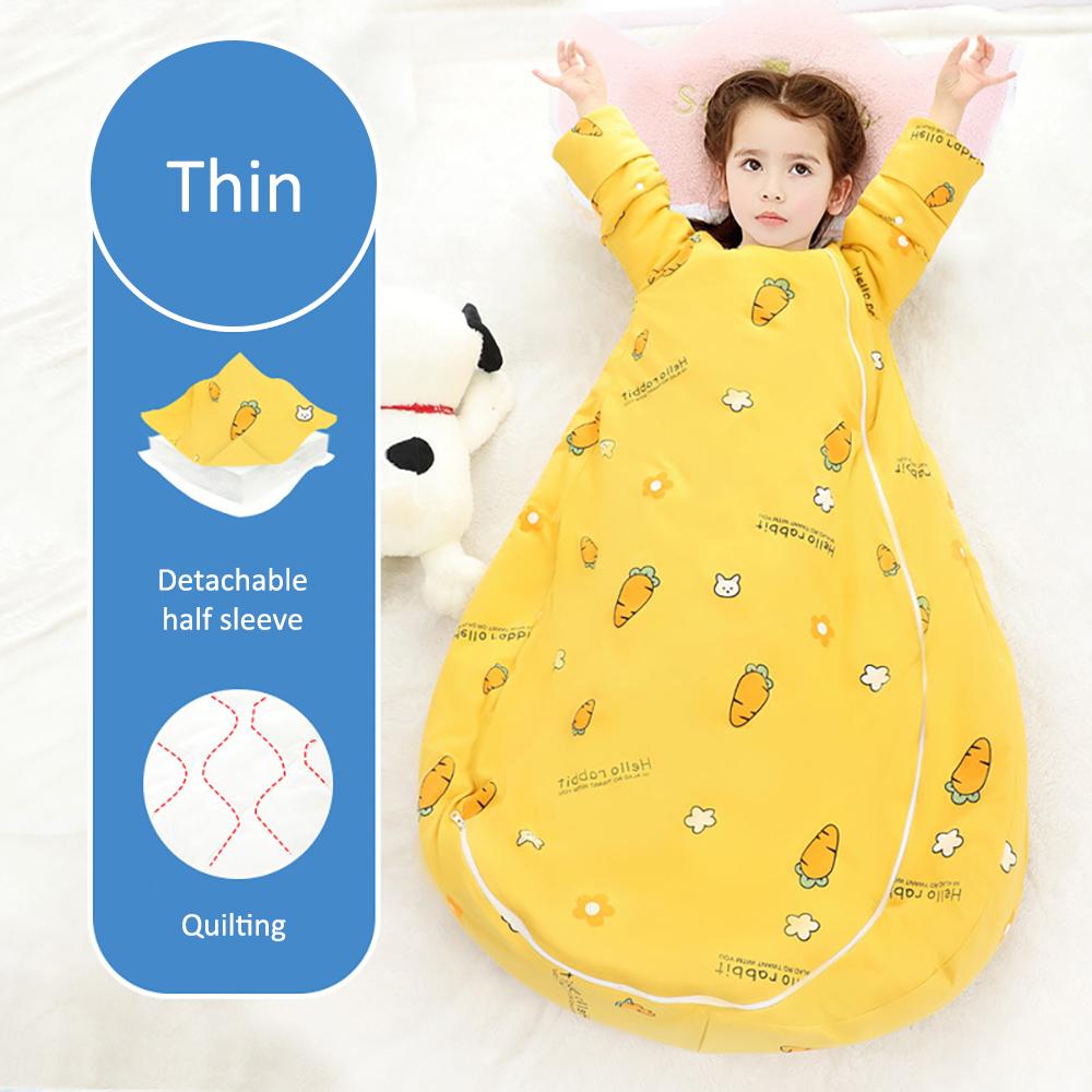 Sleeping Bag For Children 2.5Tog Baby Sleeping Bag Winter Thick Detachable Sleeves Anti-Kick Blanket Infant Quilt Sleepwear
