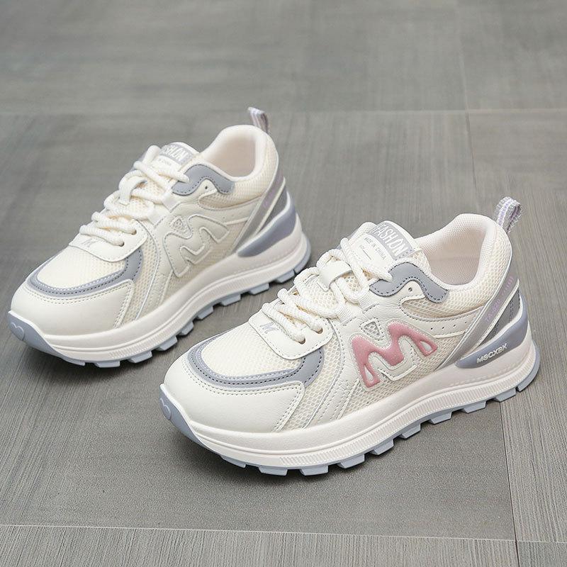 Sports and leisure shoes women's spring and summer 2025 new mesh Forrest Gump shoes casual soft sole lightweight dad shoes women