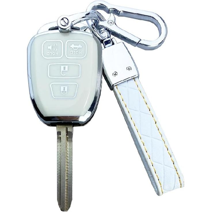 Чехол для брелока, совместимый с Toyota Highlander Camry RAV4 Corolla Tacoma Avalon Venza Yaris, аксессуары в виде ракушки