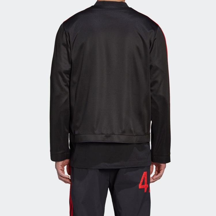 adidas Оригинальная спортивная куртка в стиле японского кимоно, мужская верхняя одежда, черная FU4178