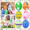 14 Inch Easter Inflatable Outdoor Decorations Easter Inflatables Eggs Yard Decor Kids Toys Colorful Eggs Inflatable Easter Eggs Ornaments For Party