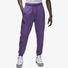 Jordan Flight MVP Cuffed Fleece-Lined Knit Joggers Men Bottoms Purple FB7028-502