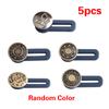 5pcs Jeans Waist Button Pant Waistband Expander Free Sewing Buttons Metal Extended Buckles