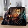 Флисовое одеяло с 3D принтом Game Hollow Knight для кроватей, походов, пикника, толстое одеяло, покрывало, флисовое одеяло