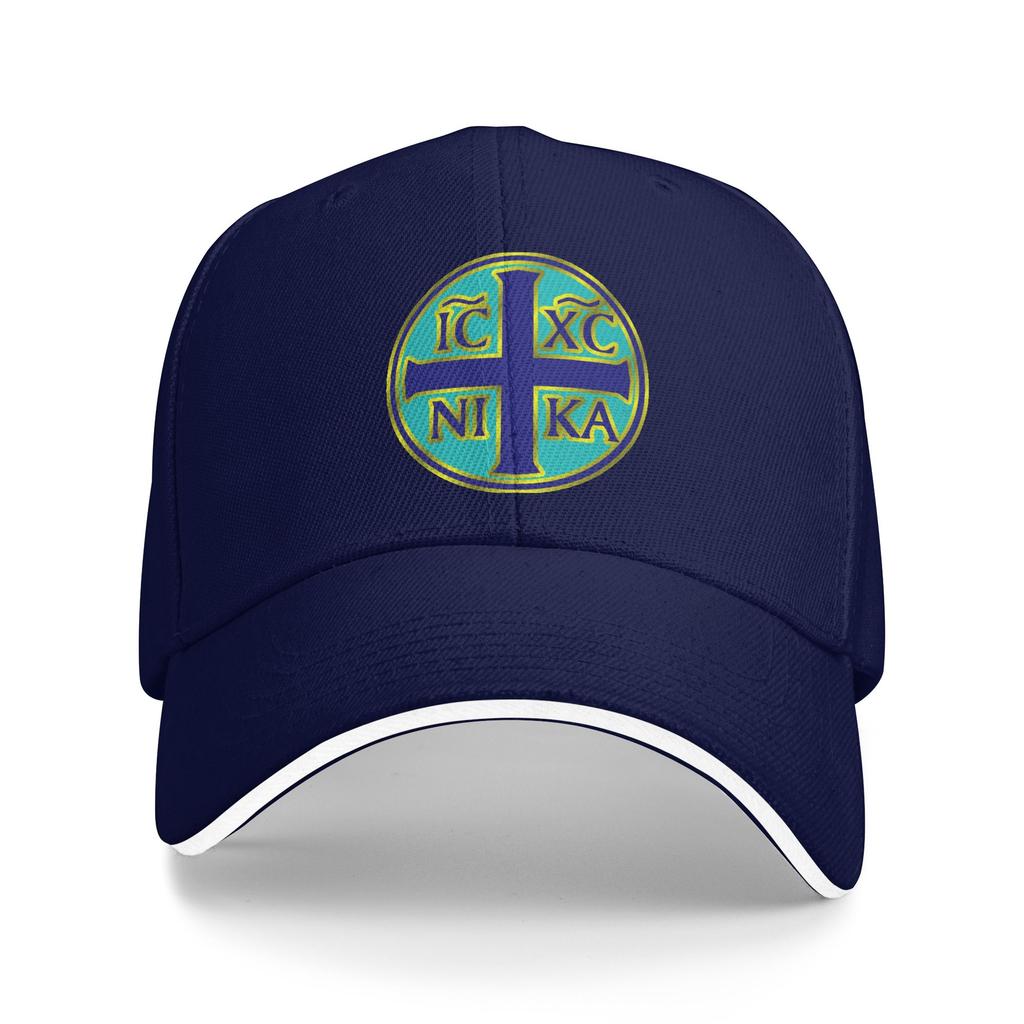 Women Unisex IC XC NIKA Cross Christogram Orthodox  Outdoor Hat  Adjustable Cap Casual Baseball Cap Sunscreen Hats